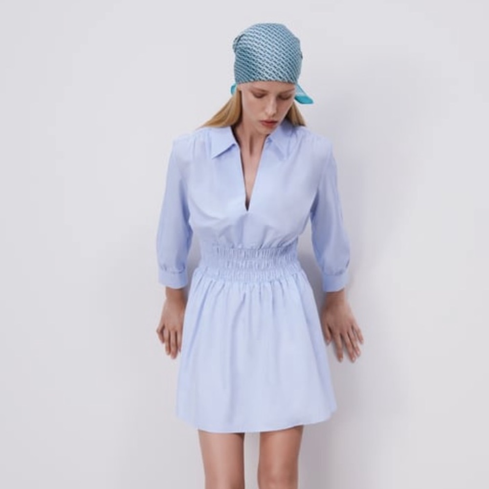 NWOT Zara poplin dress